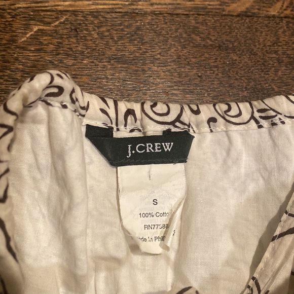 LAST CHANCE leaving poshmark J crew dress in beige and black, size small - Picture 4 of 4